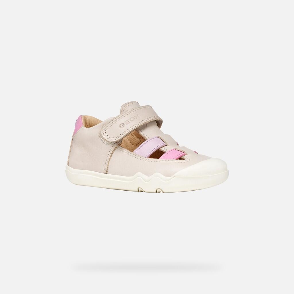 Baskets Bébé Fille STEPPIEUP BABY GIRL Ivoire/Rose 3/7