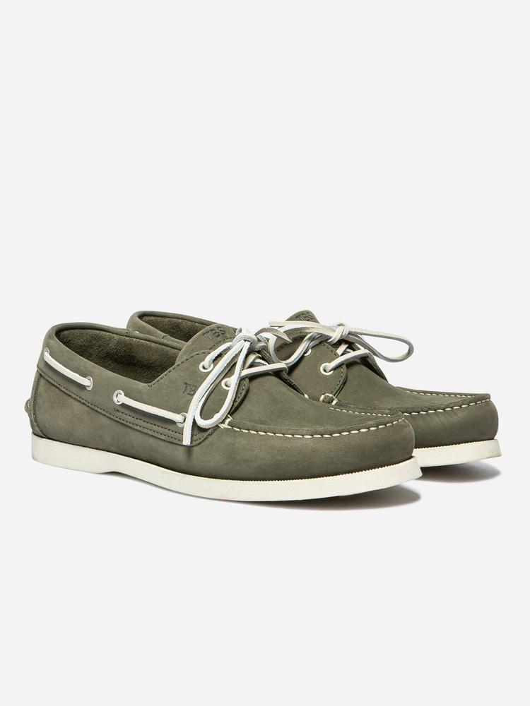 Chaussures bateau homme PHENIS Cactus - cuir, talon 18 mm 2/4