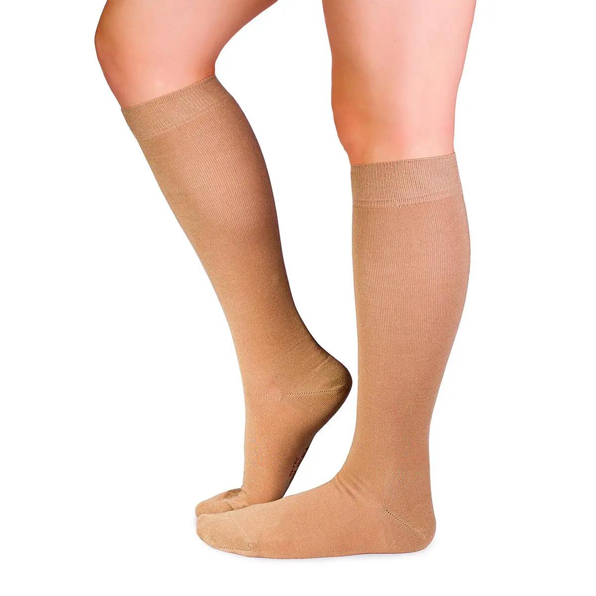 Skarpetki bambusowe 3/4 COMFORT FEET beżowe 2/3
