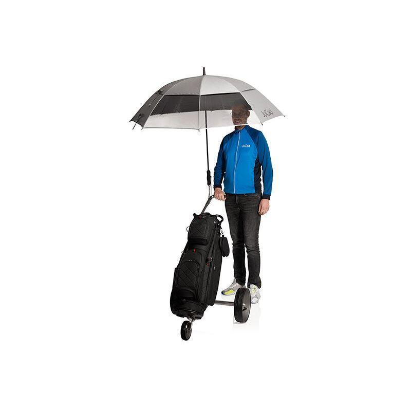 Teleskopischer Regenschirm mit Stock JuCad Windproof & Window 2/2