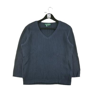 Tweedehands - dames navy trui - als nieuw