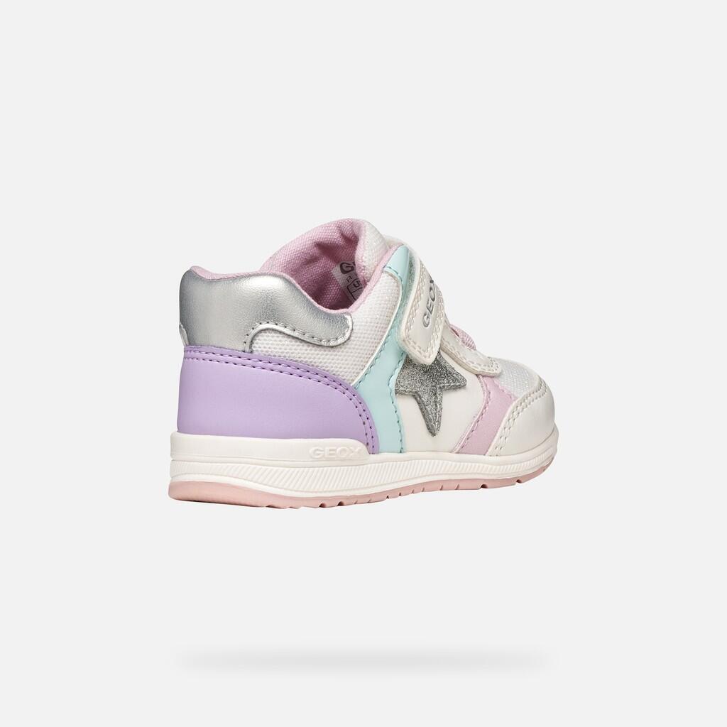 Premiers Pas Bébé Fille RISHON BABY GIRL Blanc Cassé/Lilas 6/7