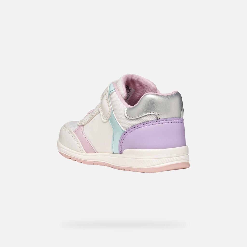 Premiers Pas Bébé Fille RISHON BABY GIRL Blanc Cassé/Lilas 5/7