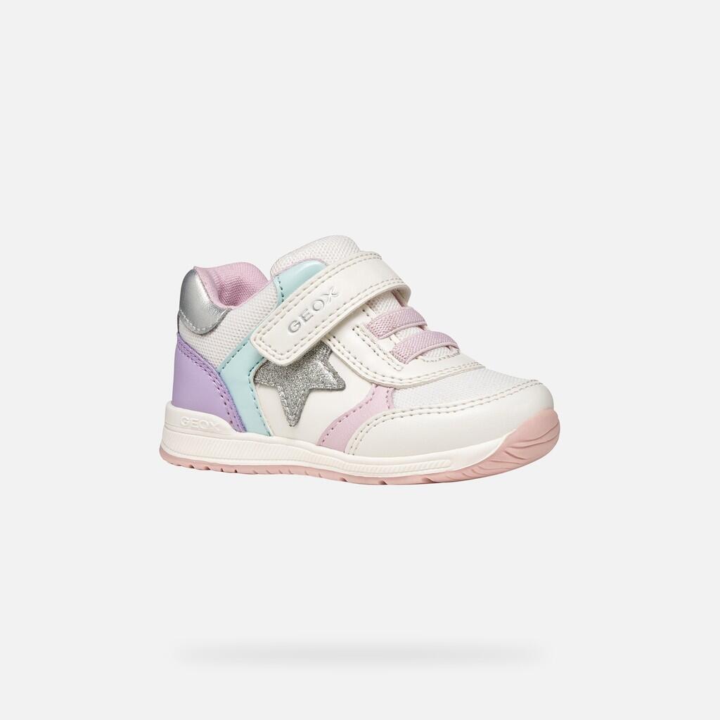 Premiers Pas Bébé Fille RISHON BABY GIRL Blanc Cassé/Lilas 4/7