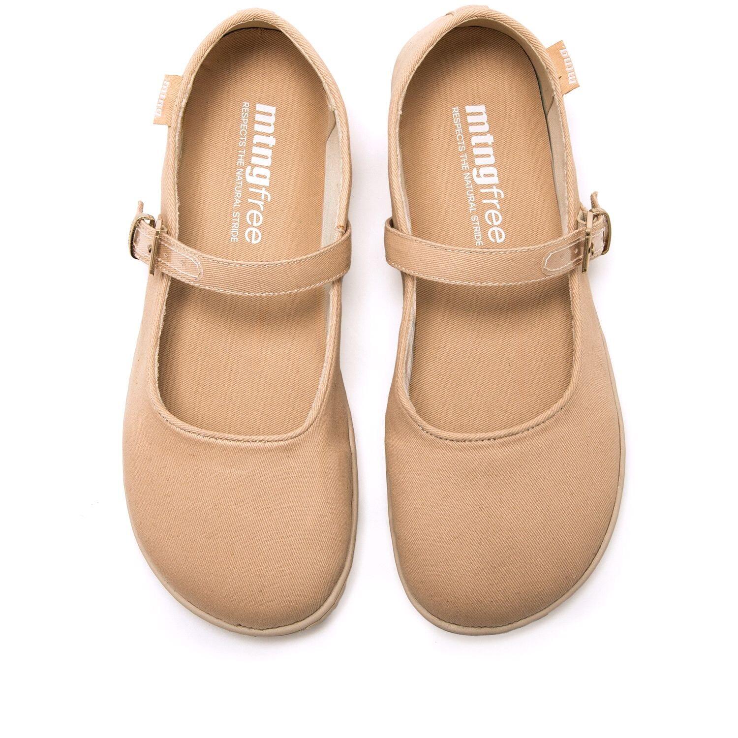 Scarpe piatte barefoot Donna MTNG Free-yoi Beige 2/7