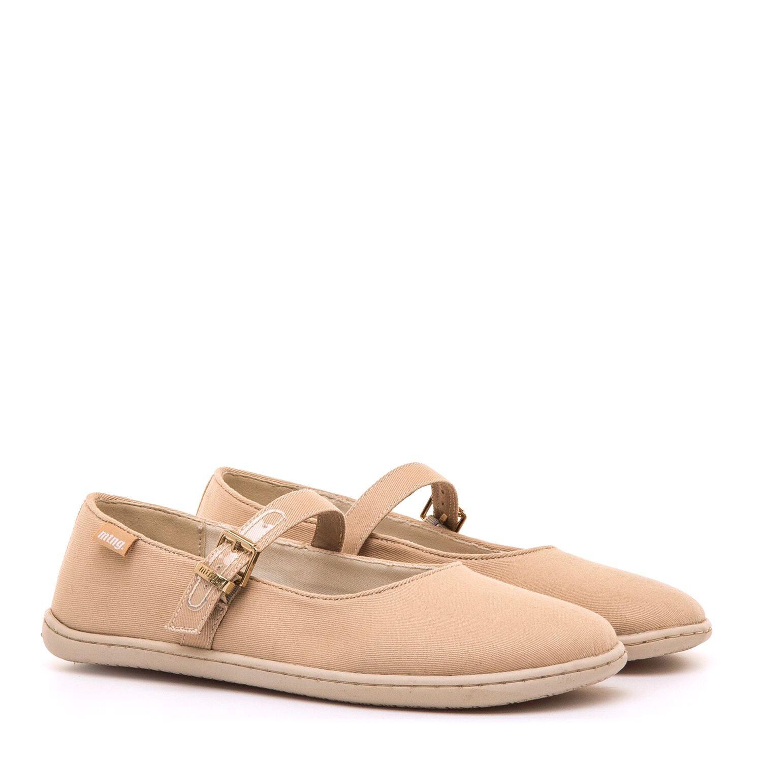 Scarpe piatte barefoot Donna MTNG Free-yoi Beige 4/7