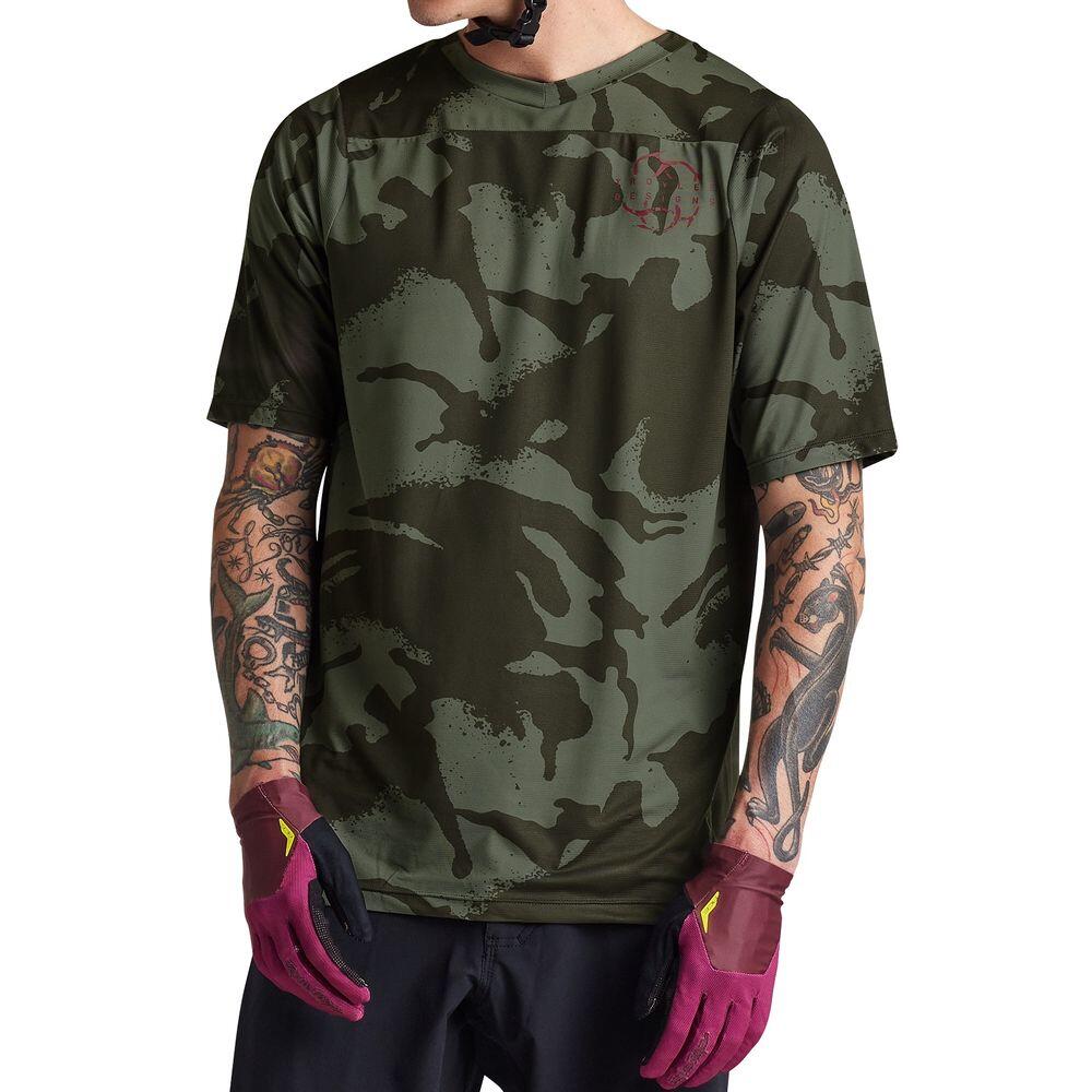 MTB-Trikot SKYLINE SHADOW CAMO mit kurzen Ärmeln, ultraleicht 5/6