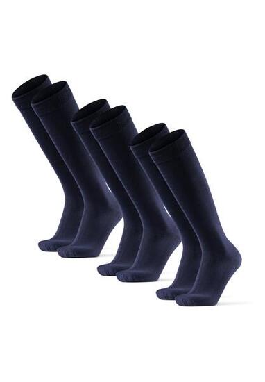 Knielange Bambus Business Socken Over The Calf 3 Paar