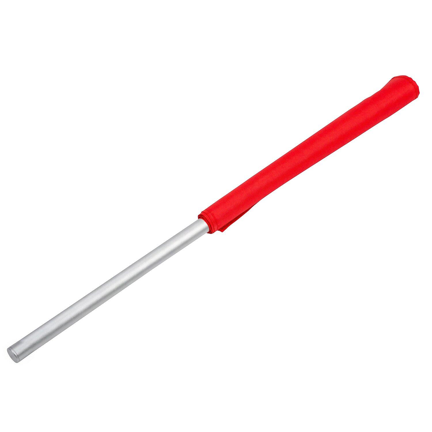 Kampfrichterfahne Colour Aluminium-Griff Rot Leichtathletik Unisex Rot 3/4