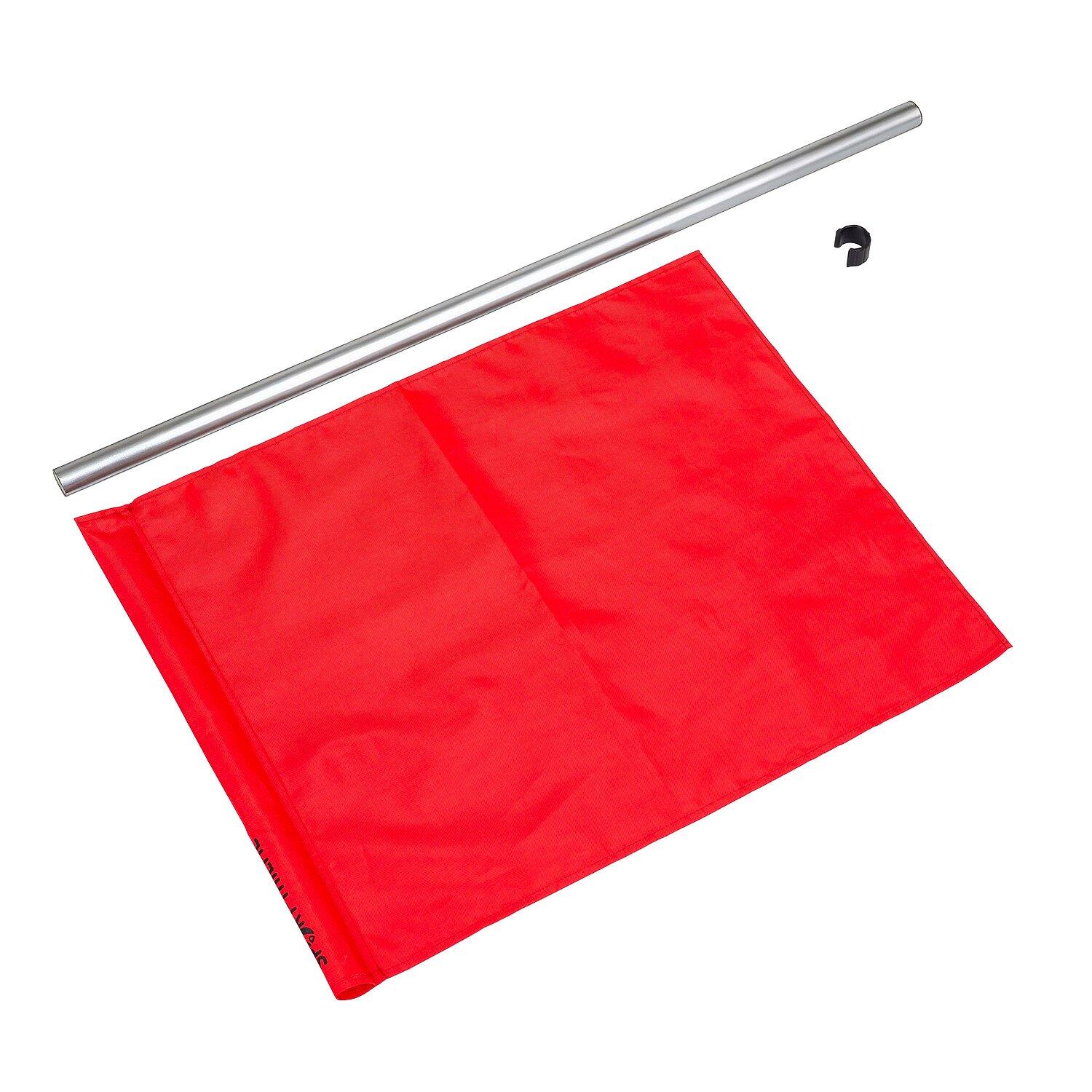 Kampfrichterfahne Colour Aluminium-Griff Rot Leichtathletik Unisex Rot 4/4