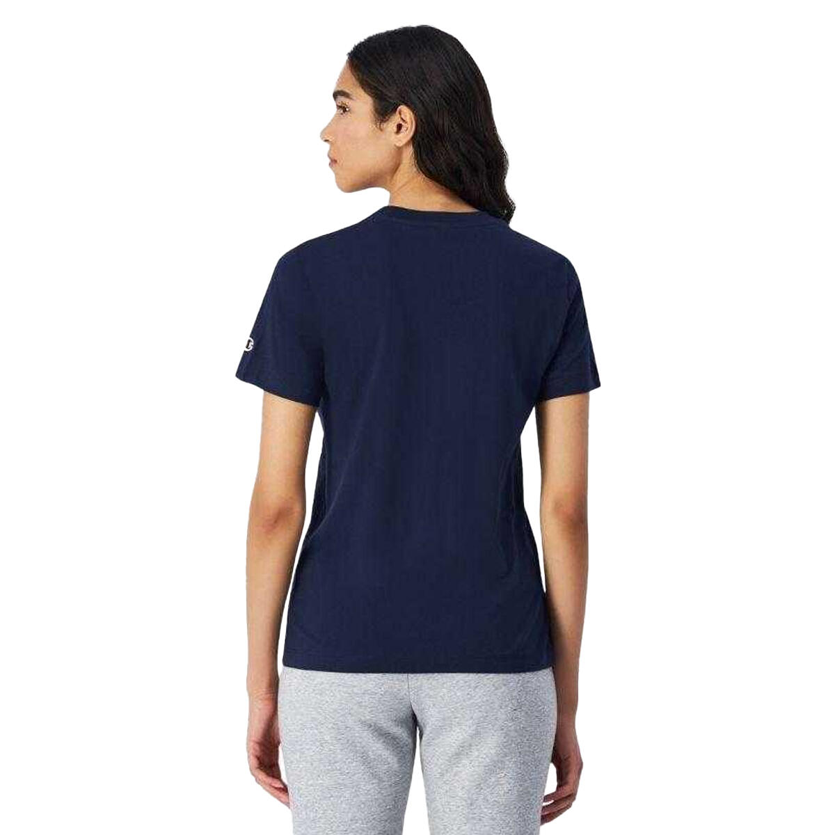 Maglietta Logo Donna Champion Blu Navy 3/4