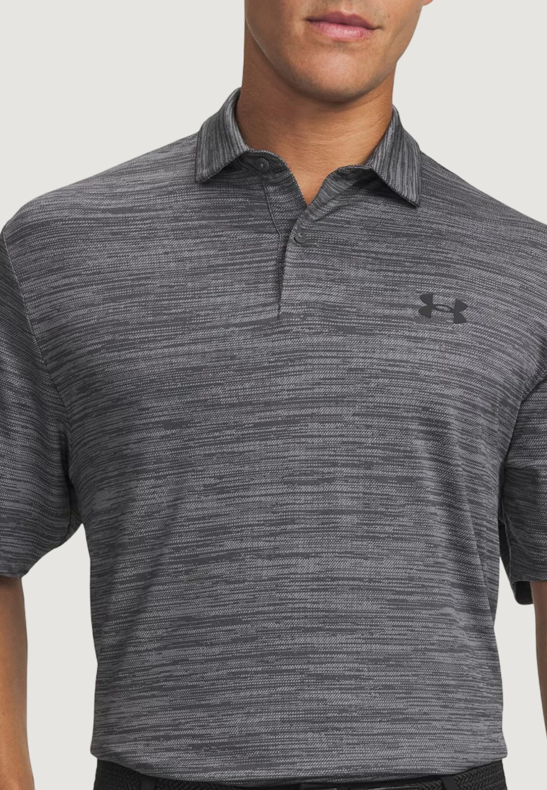 Polo maniche corte Uomo UA MATCHPLAY POLO Grigio - Bianco 3/4