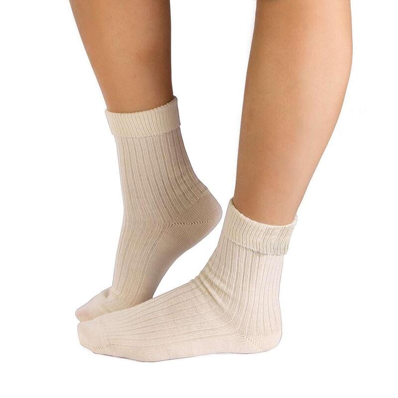 Sosete Merino Warm & fular Alb