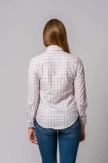 CAMISA CUADROS CAMEL Y BURDEOS 5/5