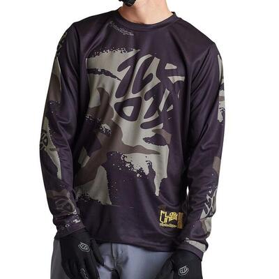 Mtb-shirt flowline met lange mouwen, casual, blauw, heren