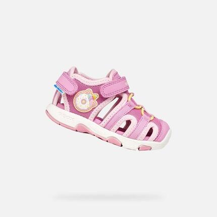 Sandales Bébé Fille B SANDAL MULTY GIRL Bleu Marine/Lilas
