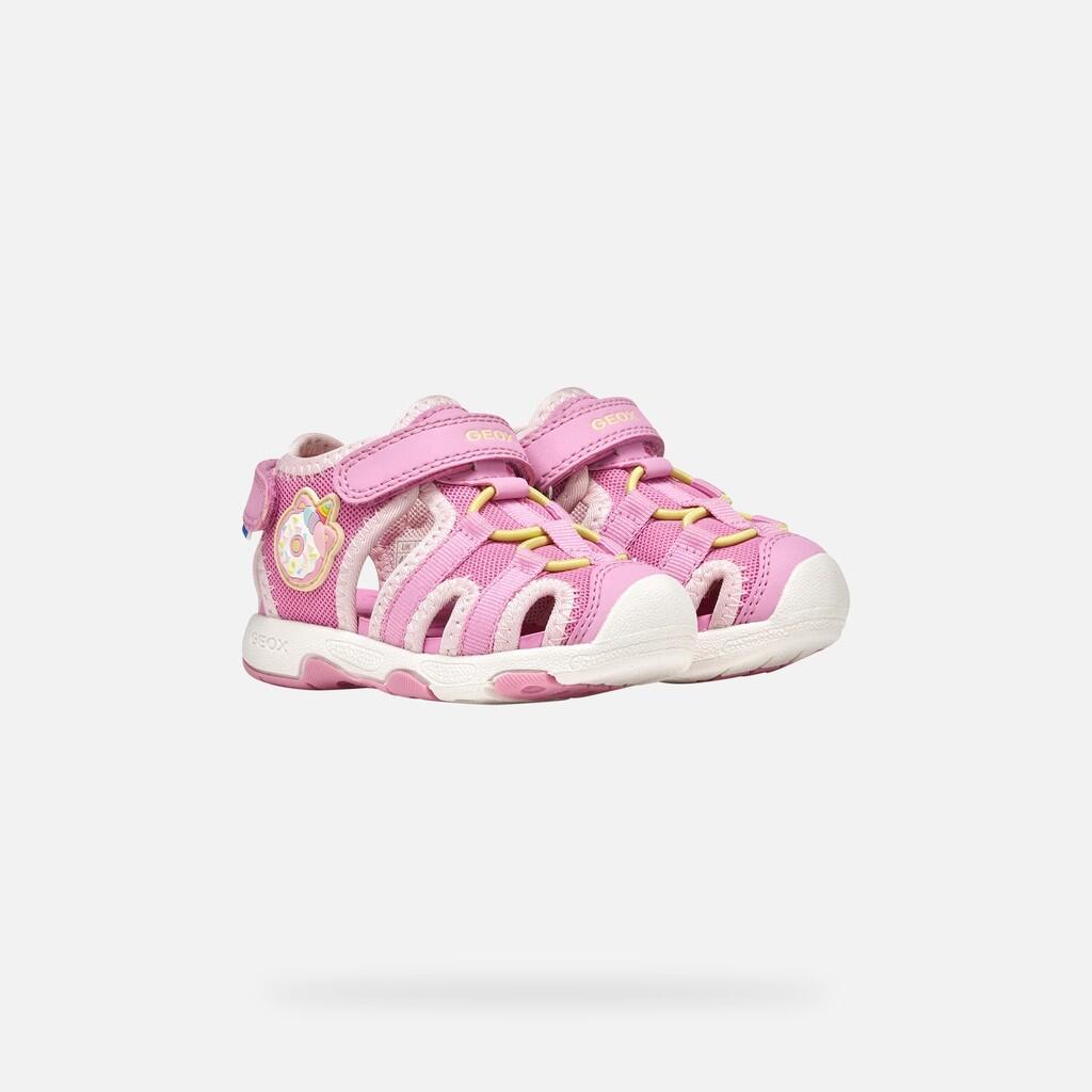 Sandales Bébé Fille SANDAL MULTY BABY GIRL Rose Foncé/Jaune Clair 3/7