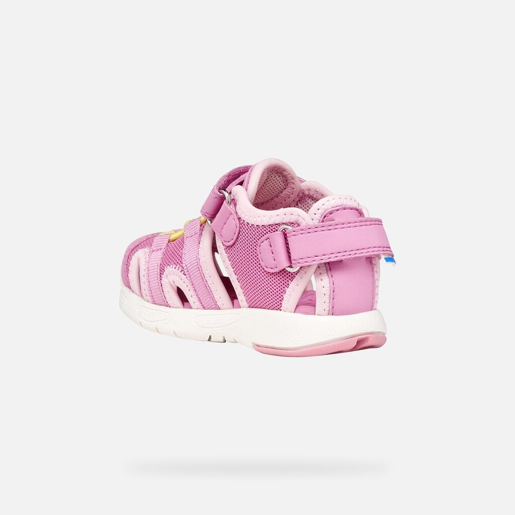 Sandales Bébé Fille SANDAL MULTY BABY GIRL Rose Foncé/Jaune Clair 5/7