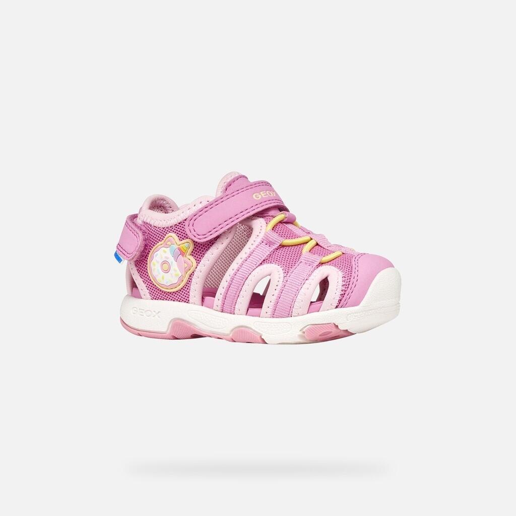 Sandales Bébé Fille SANDAL MULTY BABY GIRL Rose Foncé/Jaune Clair 4/7