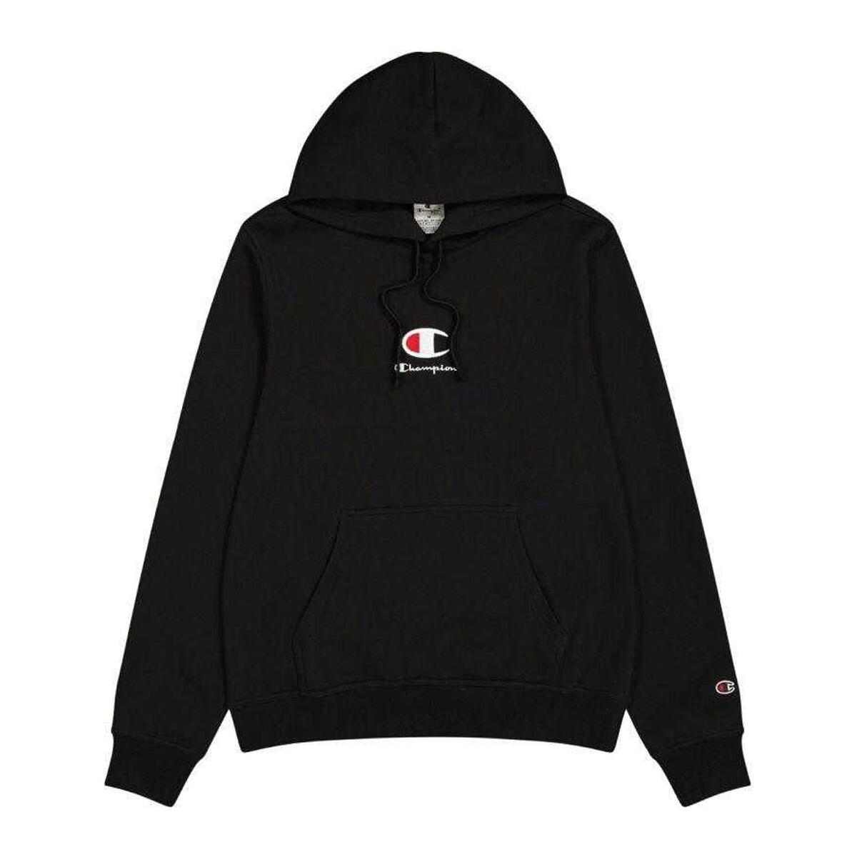 Felpa Con Cappuccio Standard Logo Uomo Champion Nero 2/4
