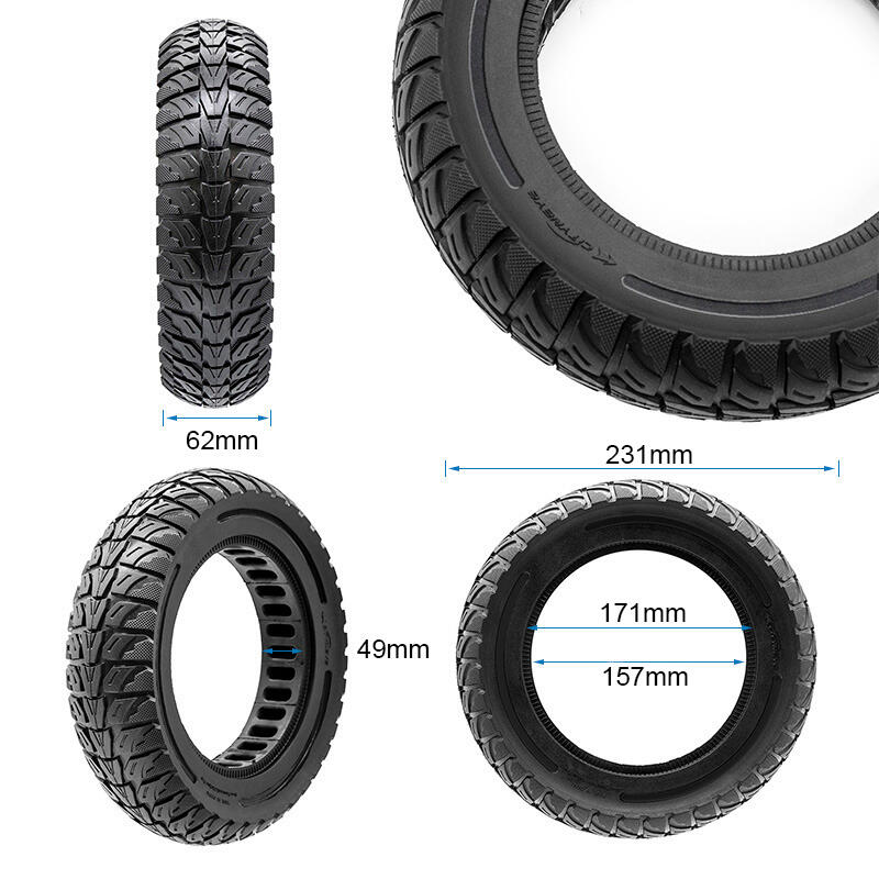 Rueda maciza 10x2,5-7 [Cityneye] - negro 2/5