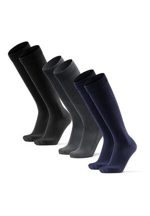 Knielange Bambus Business Socken Over The Calf 3 Paar