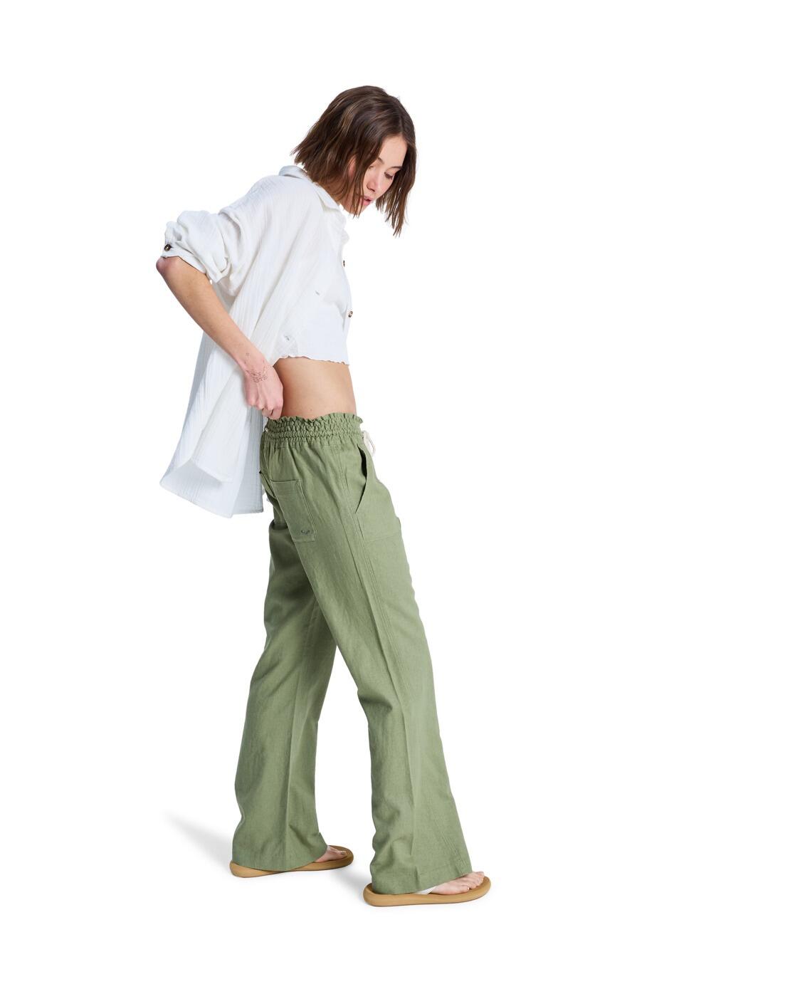 Pantalón acampanado OCEANSIDE Verde Mujer 3/4