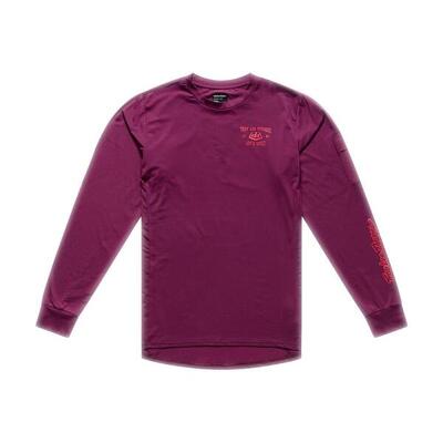 Ruckus ride mtb-shirt met lange mouwen - lockdown - sangria