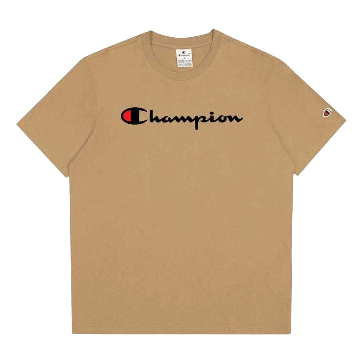 Maglietta Logo Uomo Champion Beige 2/3
