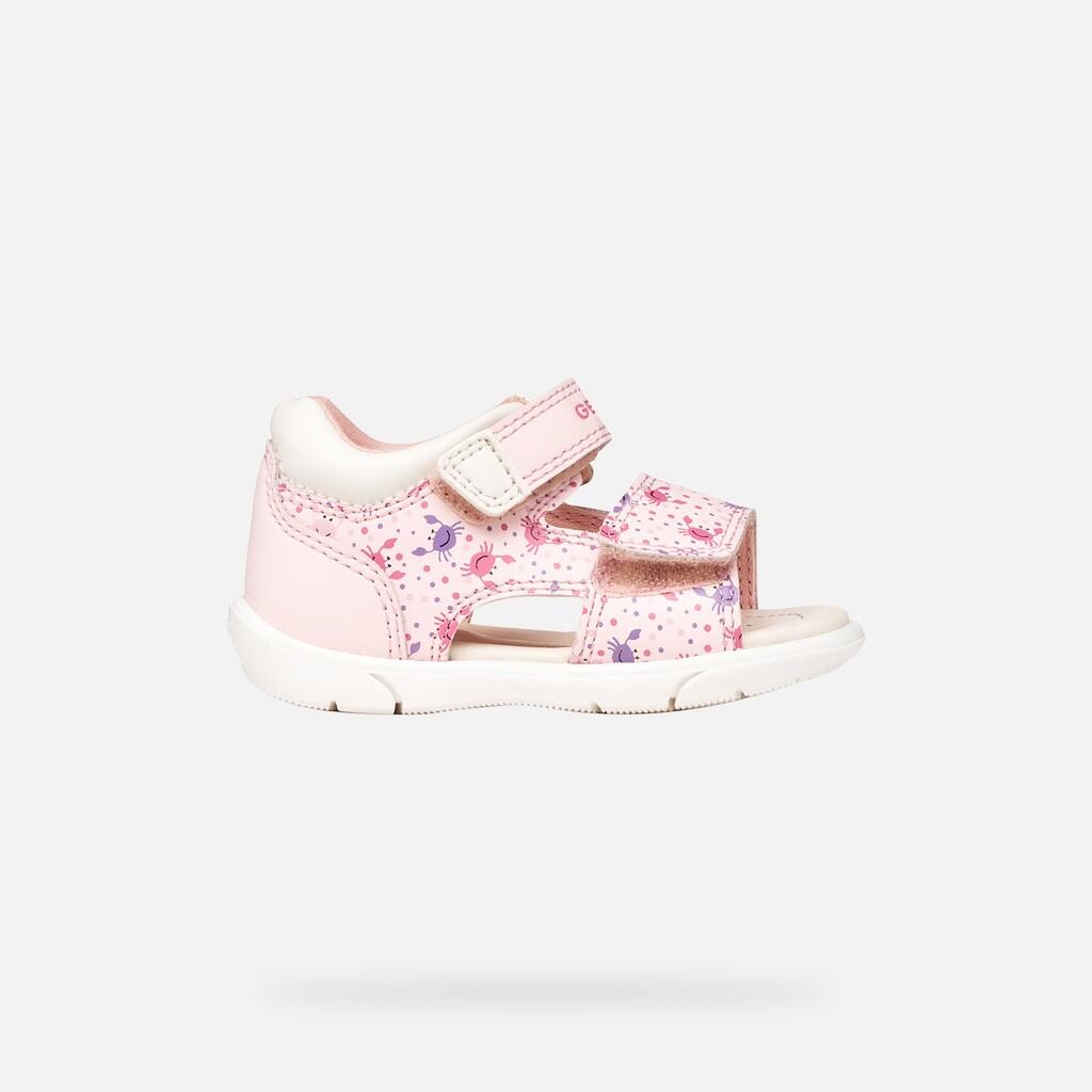 Sandales Bébé Fille B SANDAL ZAPITO GIRL Rose Clair/Blanc 2/7