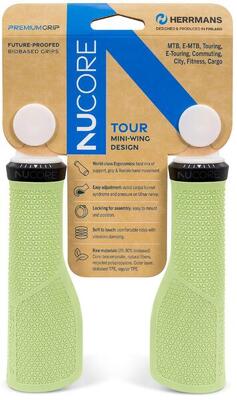 Herrmans nucore tour handvatten 130 mm peak peppermint, paar
