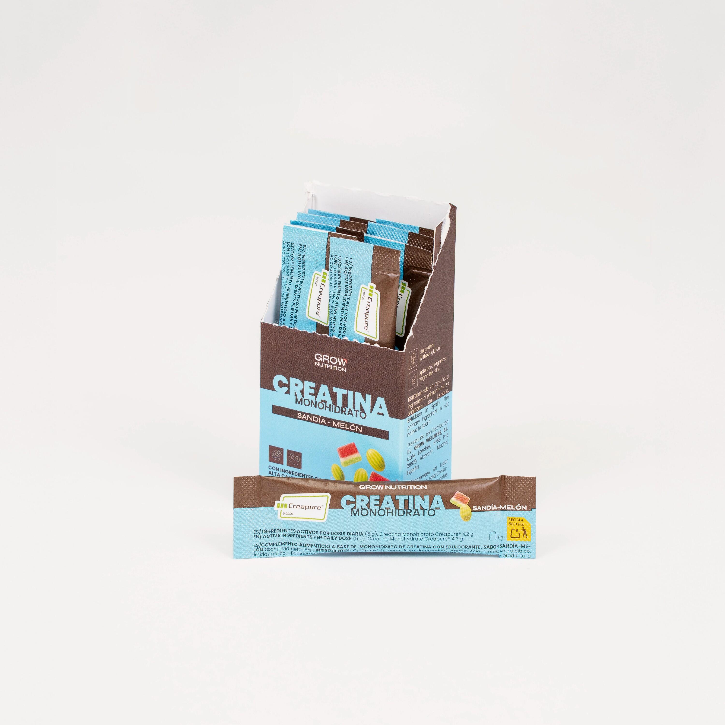 Creatina Creapure® Monodosis Sandía-Melón- Pack (10 sticks) 1/4