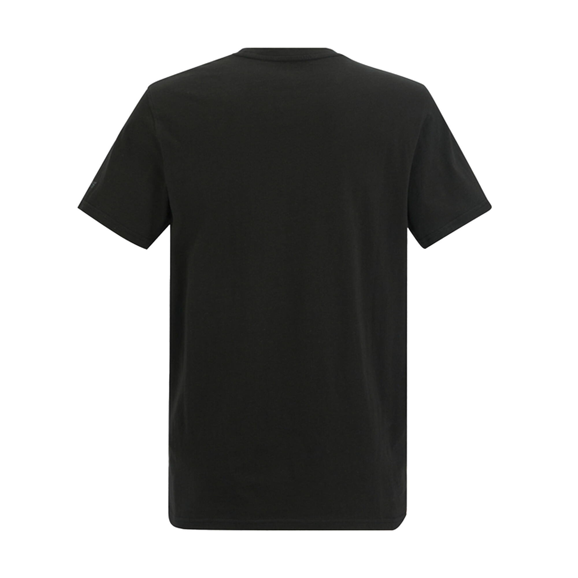 Camiseta Breezed Diseño Picos de las Montañas para Hombre Negro 2/5