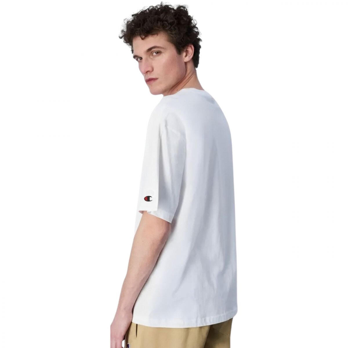 Maglietta Girocollo Uomo Champion Bianco 2/2