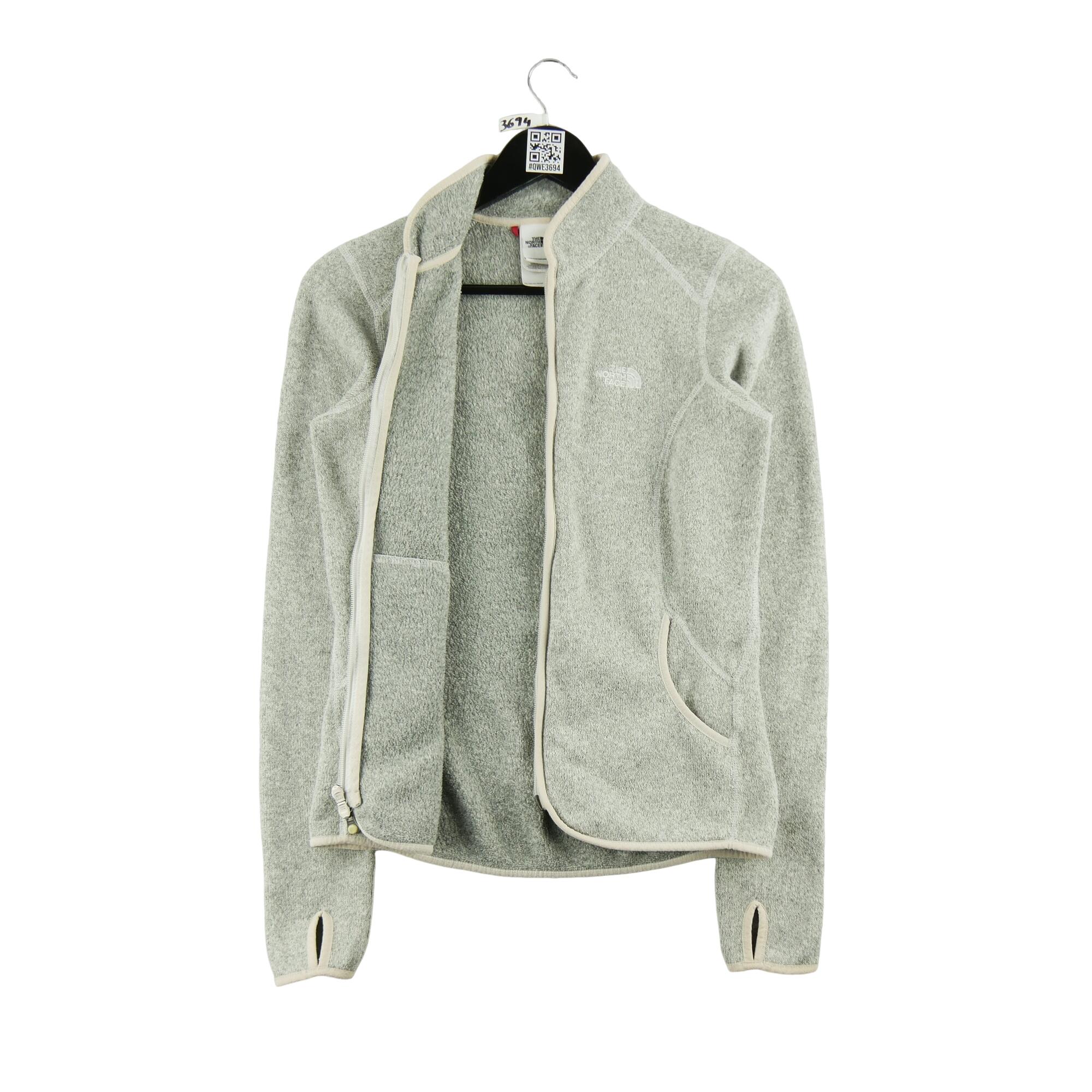 Second life - Damen TNF Graue Fleecejacke - Wie neu 3/7