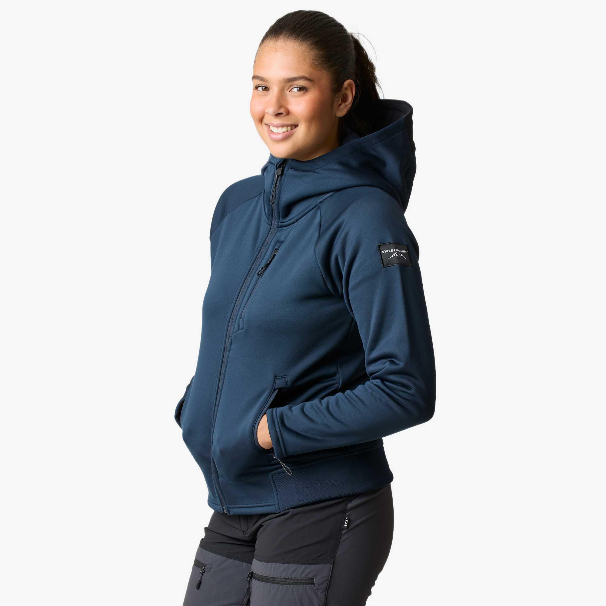 Sweat à capuche randonnée femme Tech Stretch Lofoten Hood 4/7
