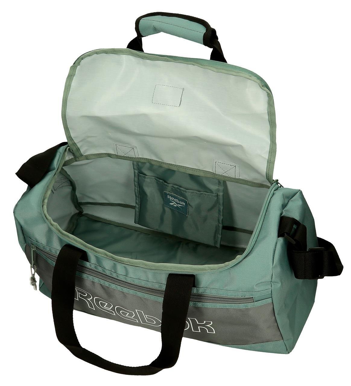 Bolsa de viagem feminina Reebok Arlo verde-claro 3/5