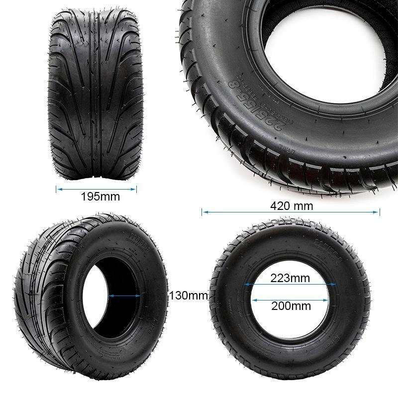 Neumático tubeless 18x9,5-8 / 225/55-8 [Feiben] 2/5