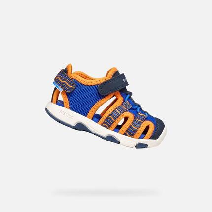 Sandales Bébé Garçon B SANDAL MULTY BOY Bleu Marine/Bleu Ciel