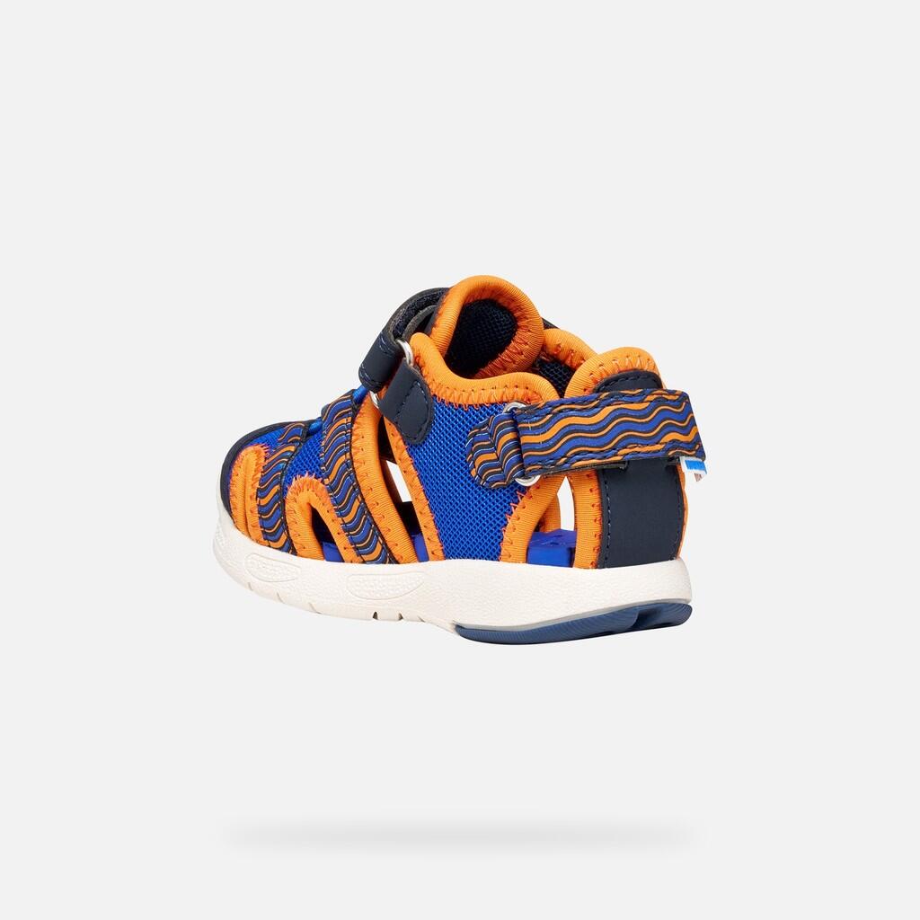 Sandales Bébé Garçon SANDAL MULTY BABY BOY Bleu Roi/Orange 5/7