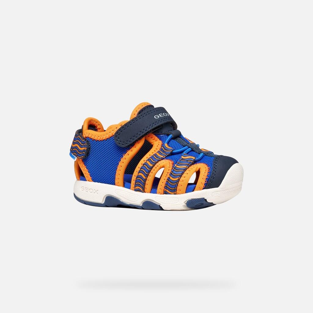 Sandales Bébé Garçon SANDAL MULTY BABY BOY Bleu Roi/Orange 4/7