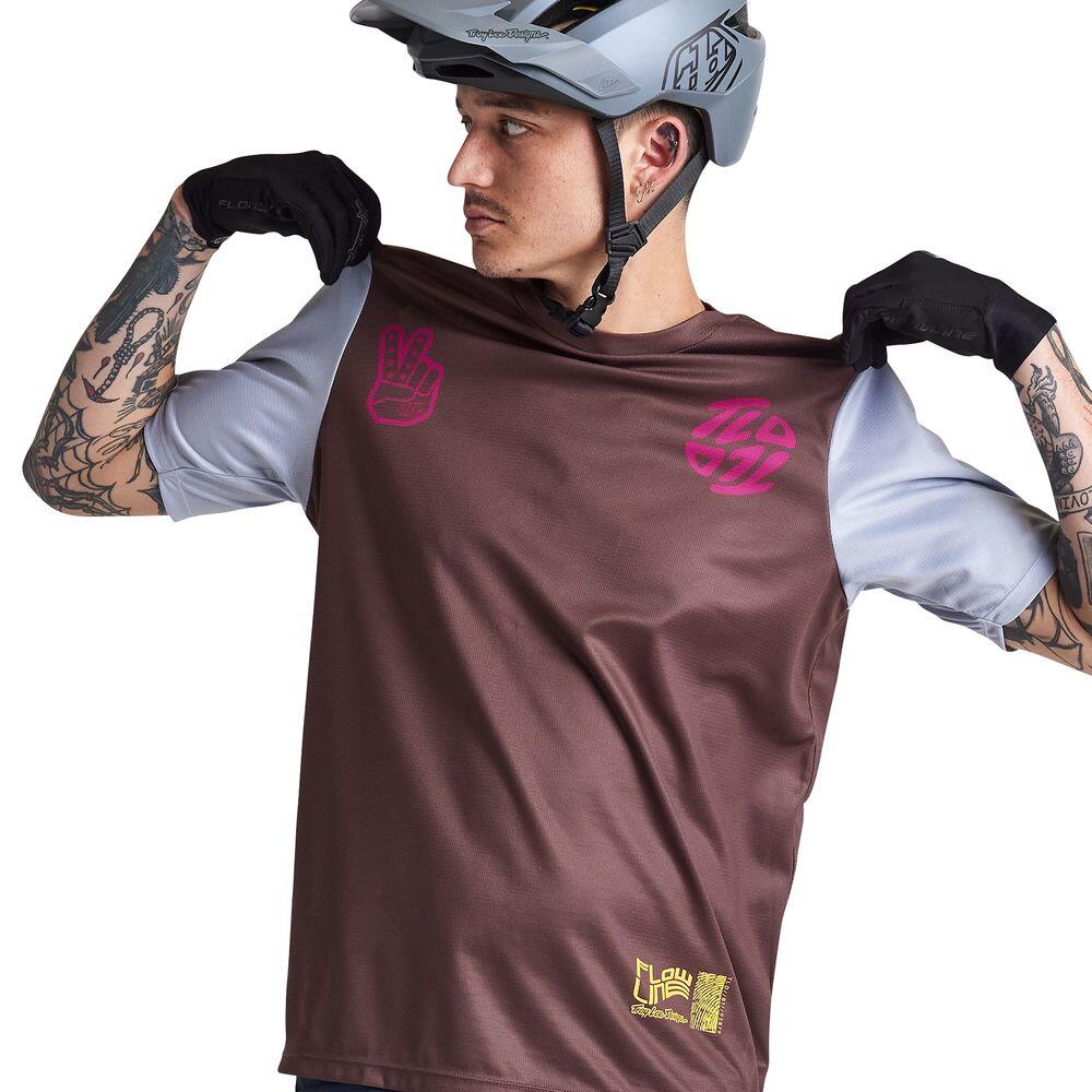MTB-Trikot FLOWLINE FLIPPED mit kurzen Ärmeln für Jungen 3/6