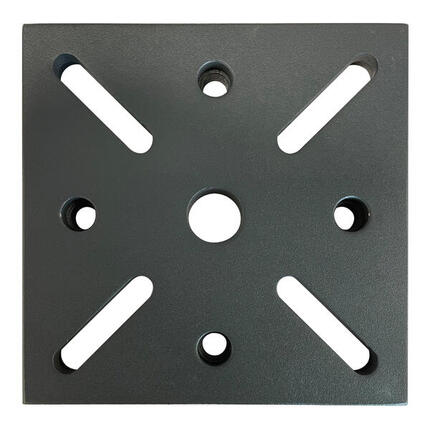 Parasolvoetadapter van staal, AXI, zwart
