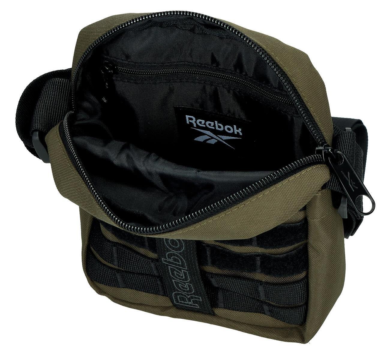 Bolsa tiracolo masculina Reebok Cross cáqui 3/5
