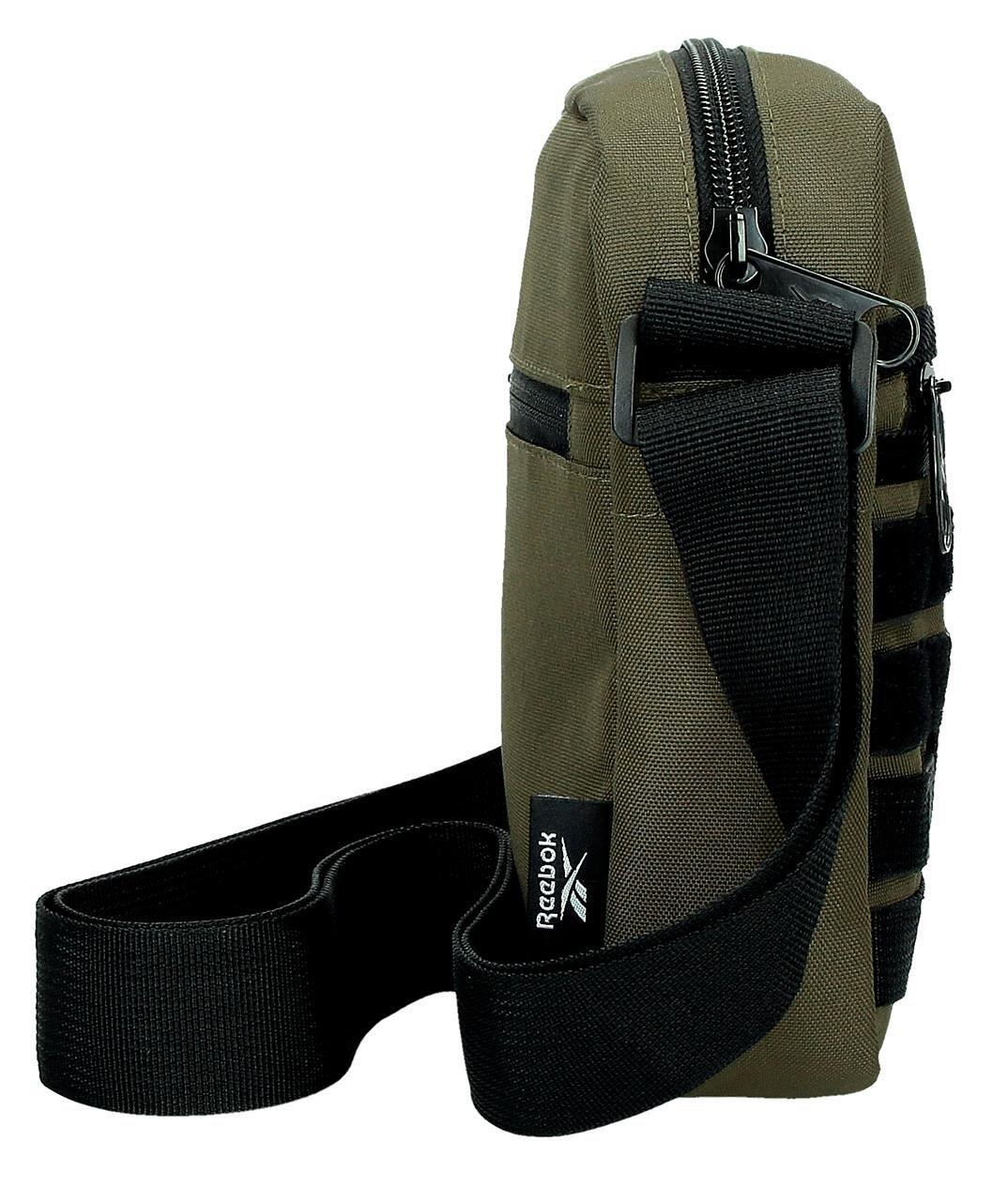 Bolsa tiracolo masculina Reebok Cross cáqui 4/5
