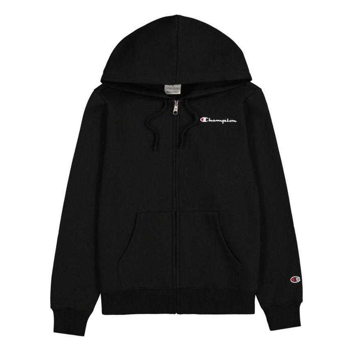 Felpa Con Cappuccio E Zip Intera Donna Champion Nero 2/5