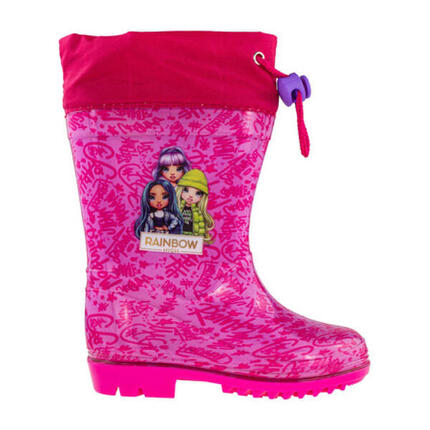 Bottes De Pluie Motif/style Rainbow High PERLETTI Enfant (Rose)