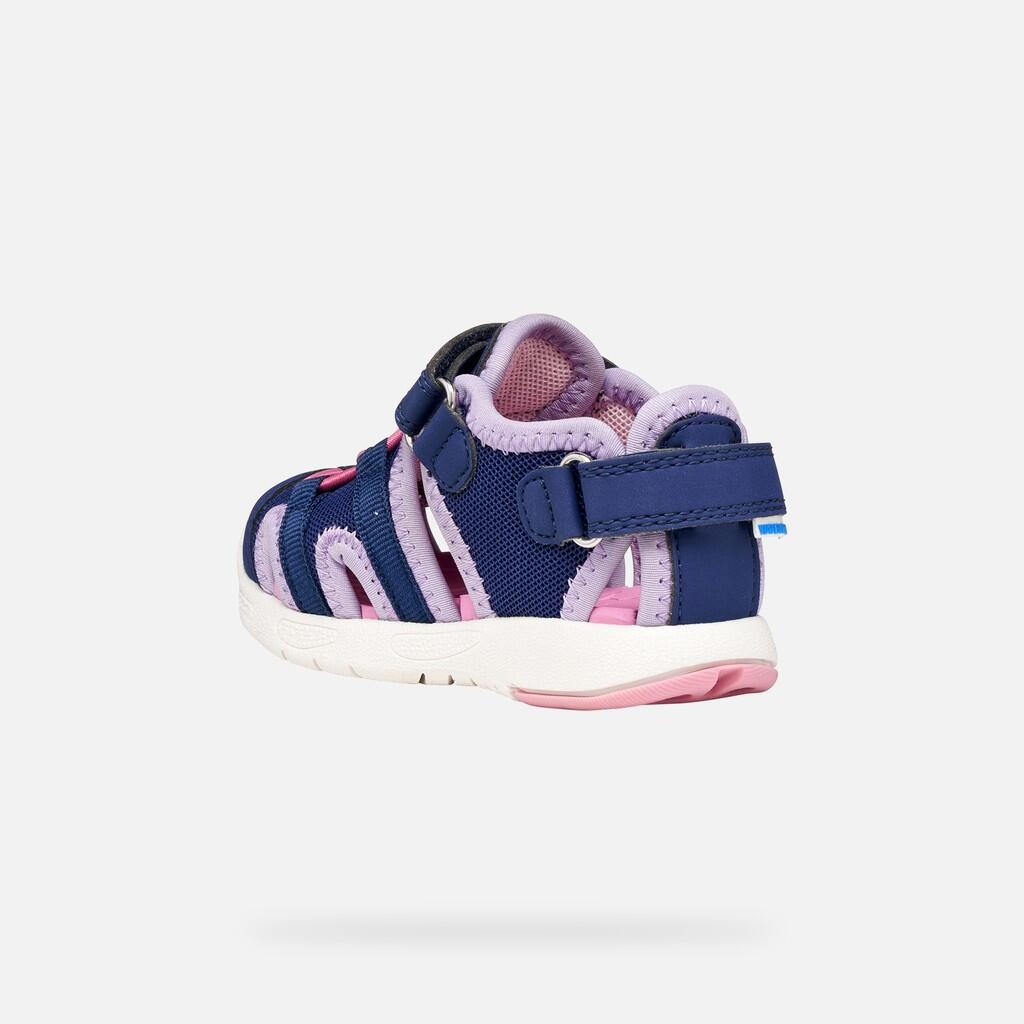 Sandales Bébé Fille B SANDAL MULTY GIRL Bleu Marine/Lilas 5/7