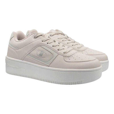 Dames foul play bs lage platform trainers (beige)