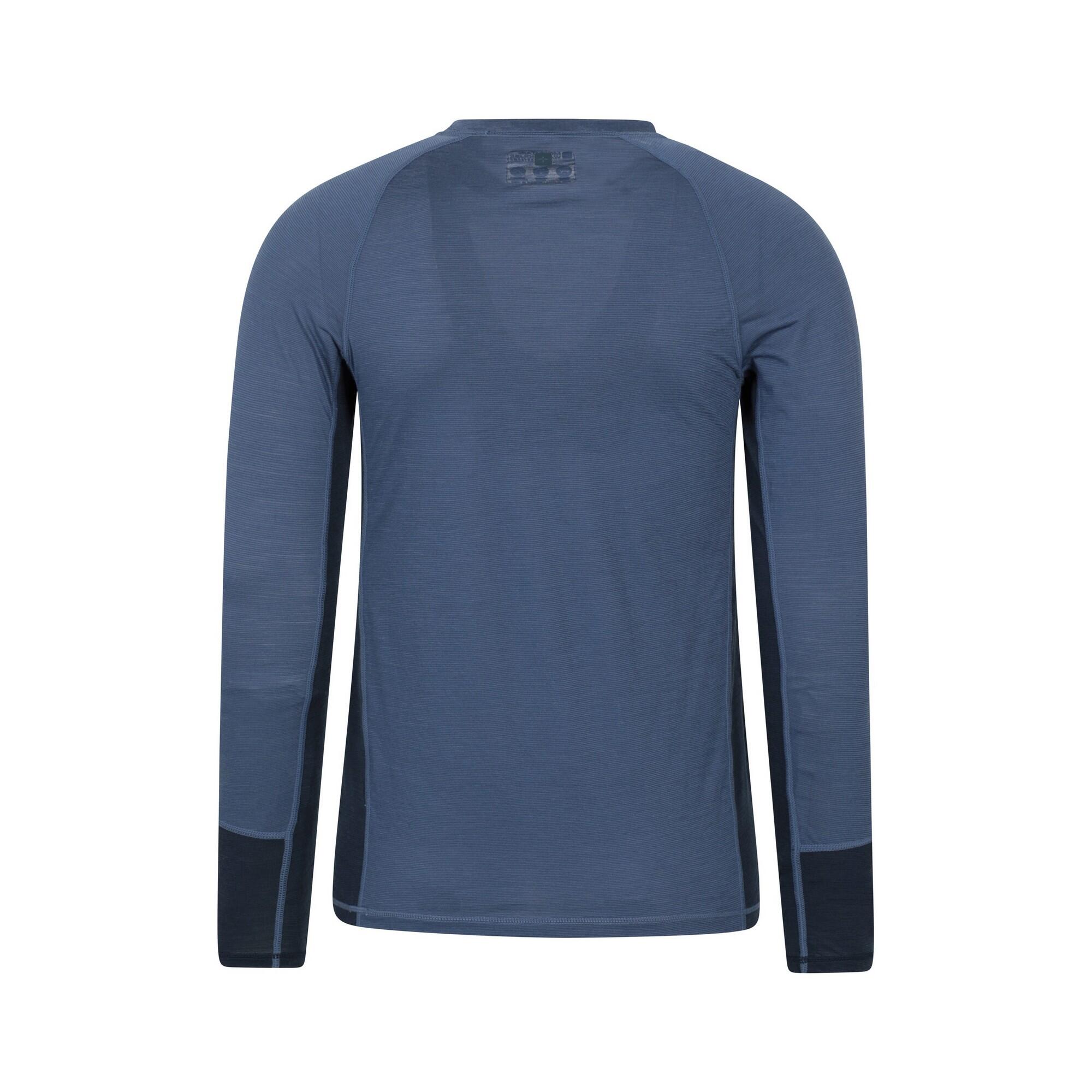 Base Layer Oberteil für Herren, Langärmlig Damen und Herren Marine 2/4